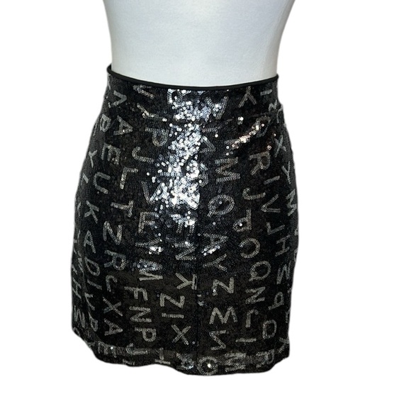 ClockHouse Alphabet Sequins Skirt - Picture 3 of 5